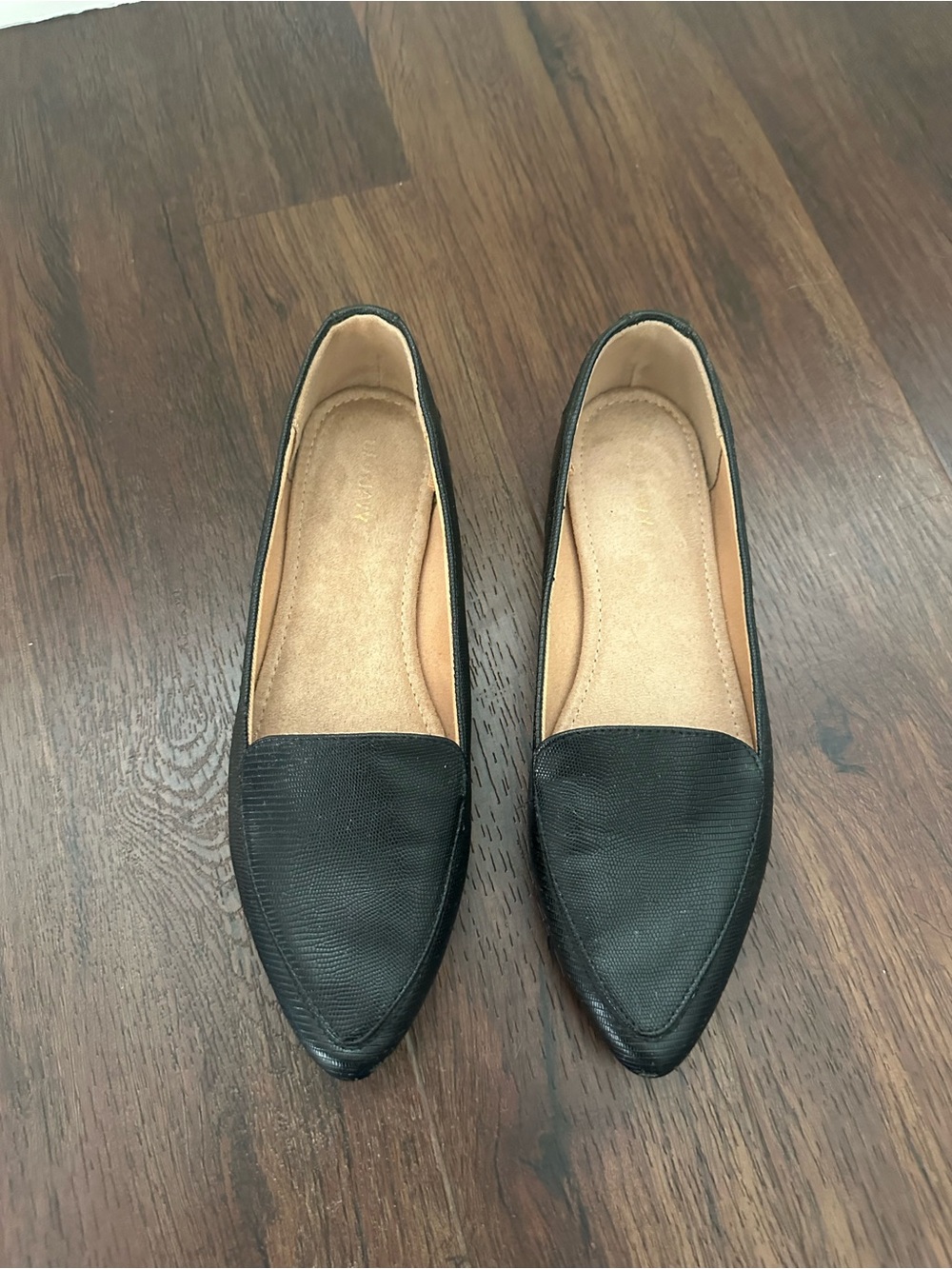 Black loafers